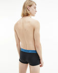 Calvin Klein Trunk Boxershorts 3-Pack in Rood, Groen, Blauw