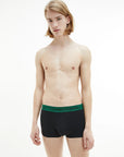 Calvin Klein Trunk Boxershorts 3-Pack in Rood, Groen, Blauw