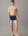 Calvin Klein Trunk Boxershorts 3-Pack in Zwart, Blauw