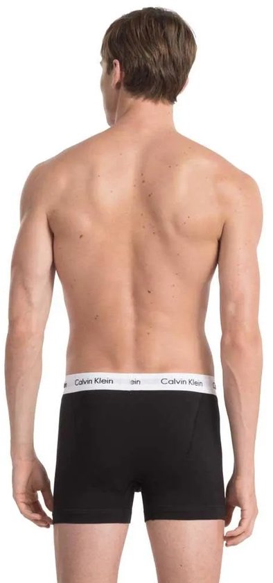 Calvin Klein Trunk Boxershorts 3-Pack in Grijs, Zwart, Wit