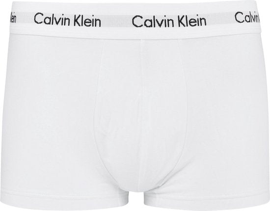 Calvin Klein Trunk Boxershorts 3-Pack in Wit, Rood, Blauw