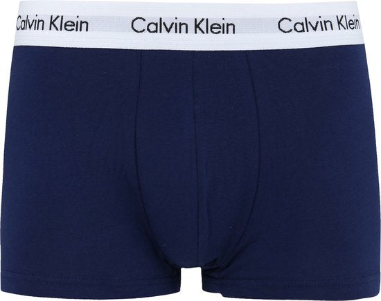 Calvin Klein Trunk Boxershorts 3-Pack in Wit, Rood, Blauw