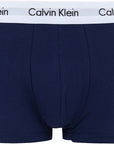 Calvin Klein Trunk Boxershorts 3-Pack in Wit, Rood, Blauw