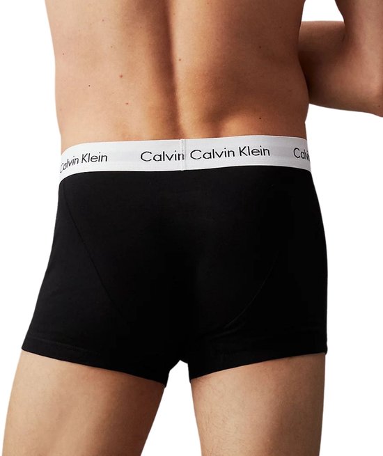 Calvin Klein Trunk Boxershorts 3-Pack in Grijs, Zwart, Wit