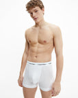 Calvin Klein Trunk Boxershorts 3-Pack in Grijs, Zwart, Wit