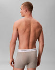 Calvin Klein Trunk Boxershorts 3-Pack in Grijs, Zwart, Wit