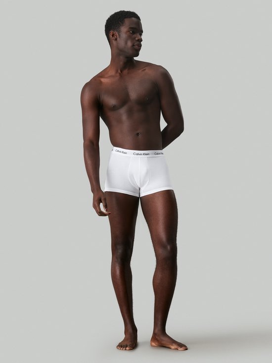 Calvin Klein Trunk Boxershorts 3-Pack in Wit, Rood, Blauw