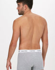 Calvin Klein Trunk Boxershorts 3-Pack in Grijs, Zwart, Wit