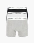 Calvin Klein Trunk Boxershorts 3-Pack in Grijs, Zwart, Wit