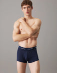 Calvin Klein Trunk Boxershorts 3-Pack in Zwart, Blauw